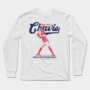 Michael Chavis Washington Vintage Long Sleeve T-Shirt